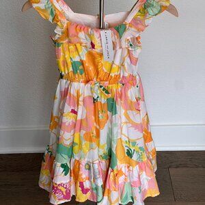 Janie and Jack large floral print sundress NWT